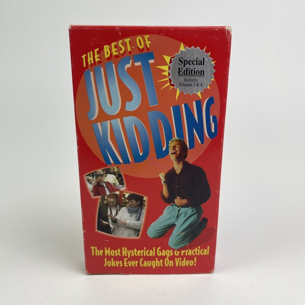 The Best Of Just Kidding VHS Pranks and Gags Cole Media 1995 Canada Vol 3 and 4